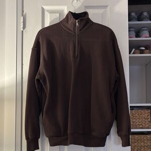 TNA cozy quarter zip